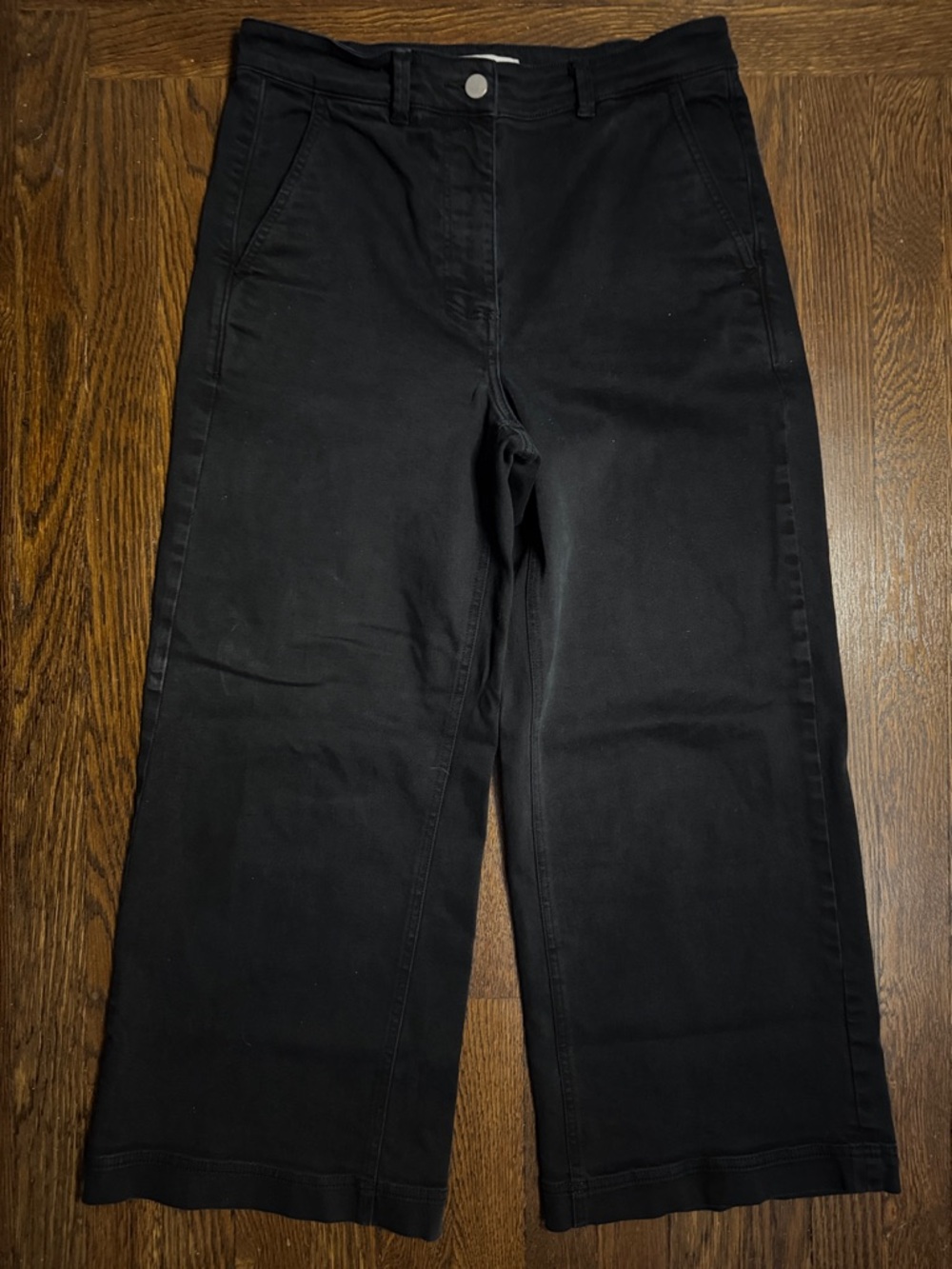 Everlane Black Wide Leg Crop Pants